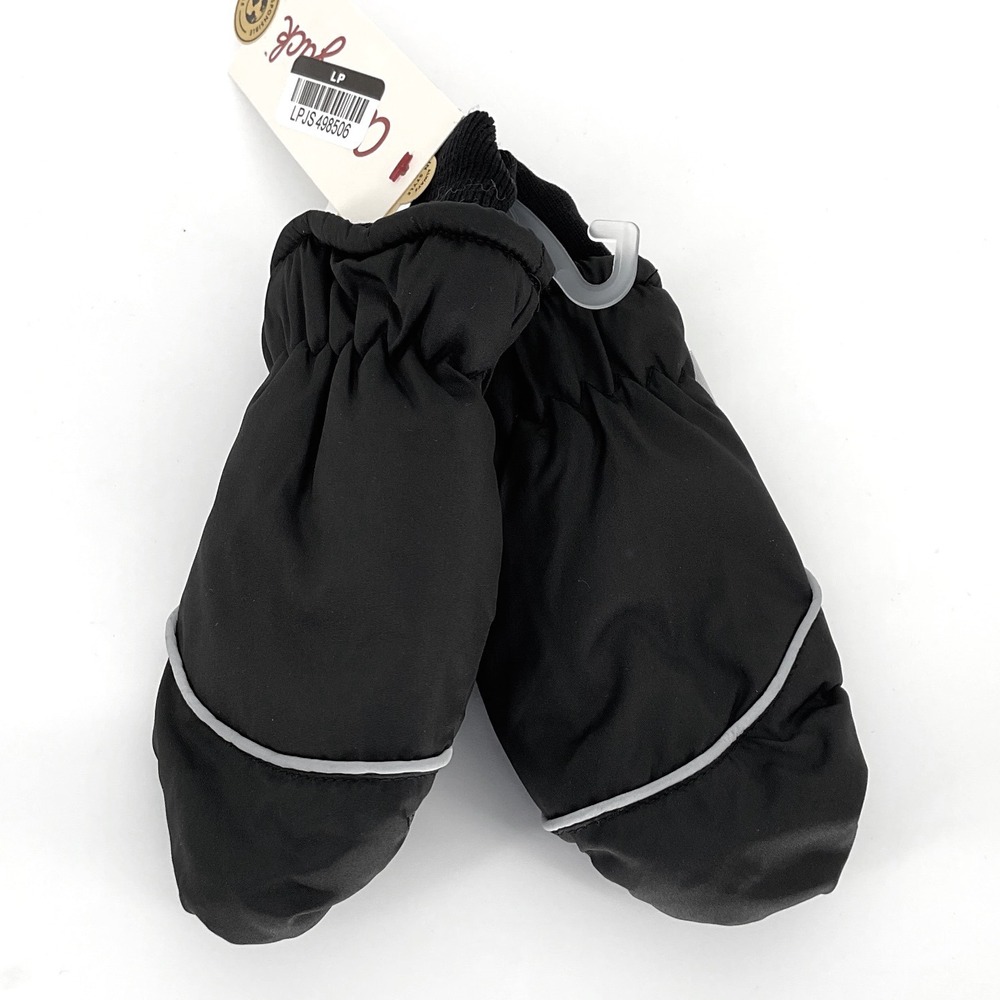 Cat & Jack Mittens Toddler Boys Black Snow 3M Thinsulate Water Resistant 2T-5T